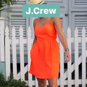 J.Crew Factory Neon Orange Cami Dress